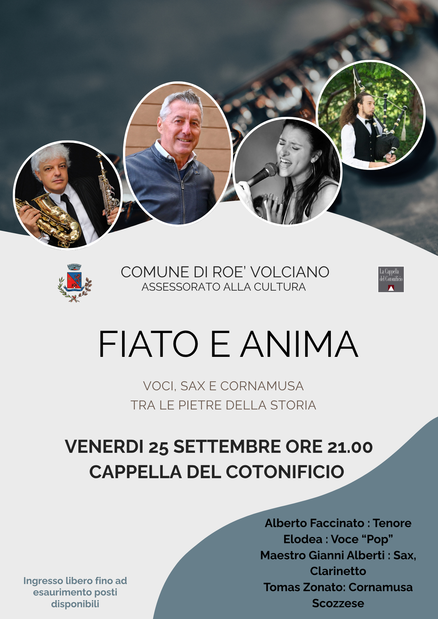 Fiato e Anima - Voci, sax e cornamusa tra le pietre della storia